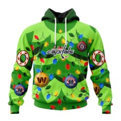 NHL Washington Capitals Specialized Christmass Tree Color And City's Sport Teams Hoodie, T Shirt, NHL 3D Game Day Tee Nhl Washington Capitals Specialized Christmass Tree Color And City S Sport Teams Hoodie T Shirt 1