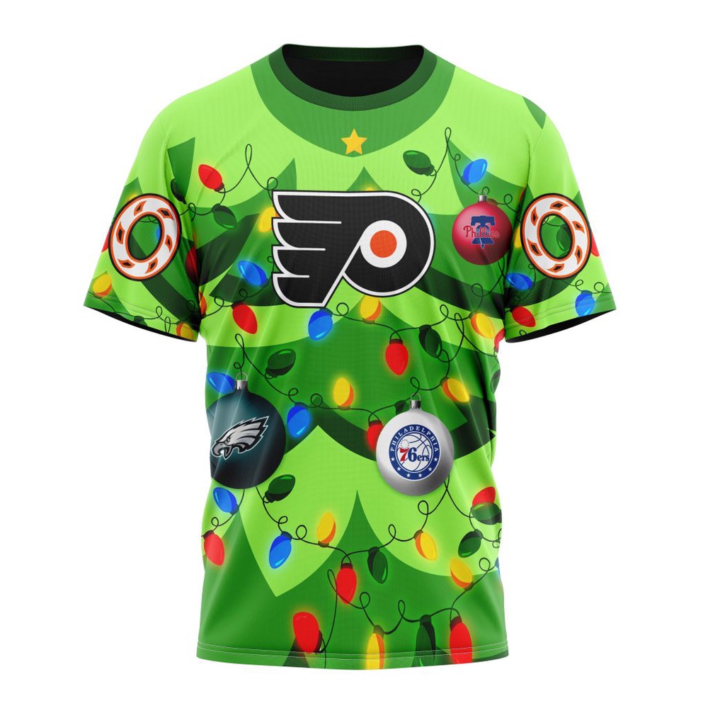 NHL Philadelphia Flyers Specialized Christmass Tree Color And City's Sport Teams Hoodie, T Shirt, NHL 3D Game Day Tee NHL Philadelphia Flyers Specialized Christmass Tree Color And City's Sport Teams Hoodie, T Shirt, NHL 3D Game Day Tee
