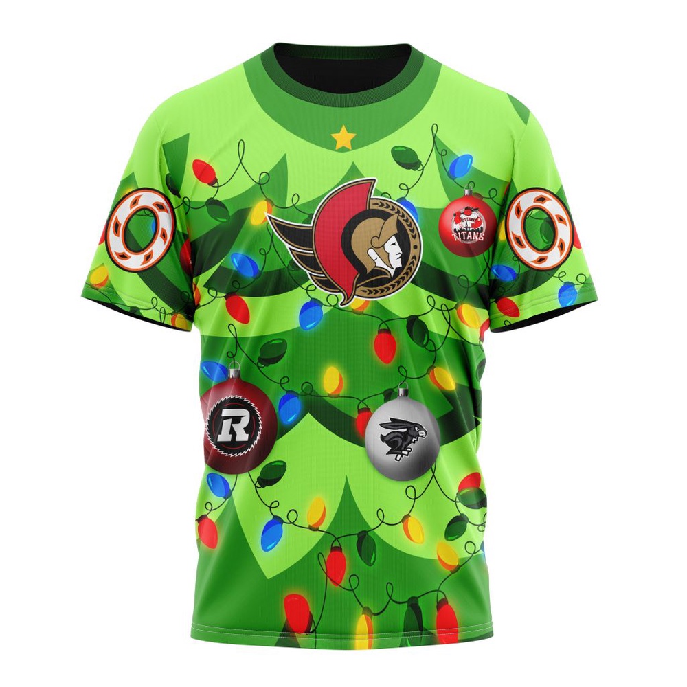 NHL Ottawa Senators Specialized Christmass Tree Color And City's Sport Teams Hoodie, T Shirt, NHL 3D Game Day Tee NHL Ottawa Senators Specialized Christmass Tree Color And City's Sport Teams Hoodie, T Shirt, NHL 3D Game Day Tee