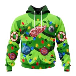 NHL Detroit Red Wings Specialized Christmass Tree Color And City's Sport Teams Hoodie, T Shirt, NHL 3D Game Day Tee Nhl Detroit Red Wings Specialized Christmass Tree Color And City S Sport Teams Hoodie T Shirt 1