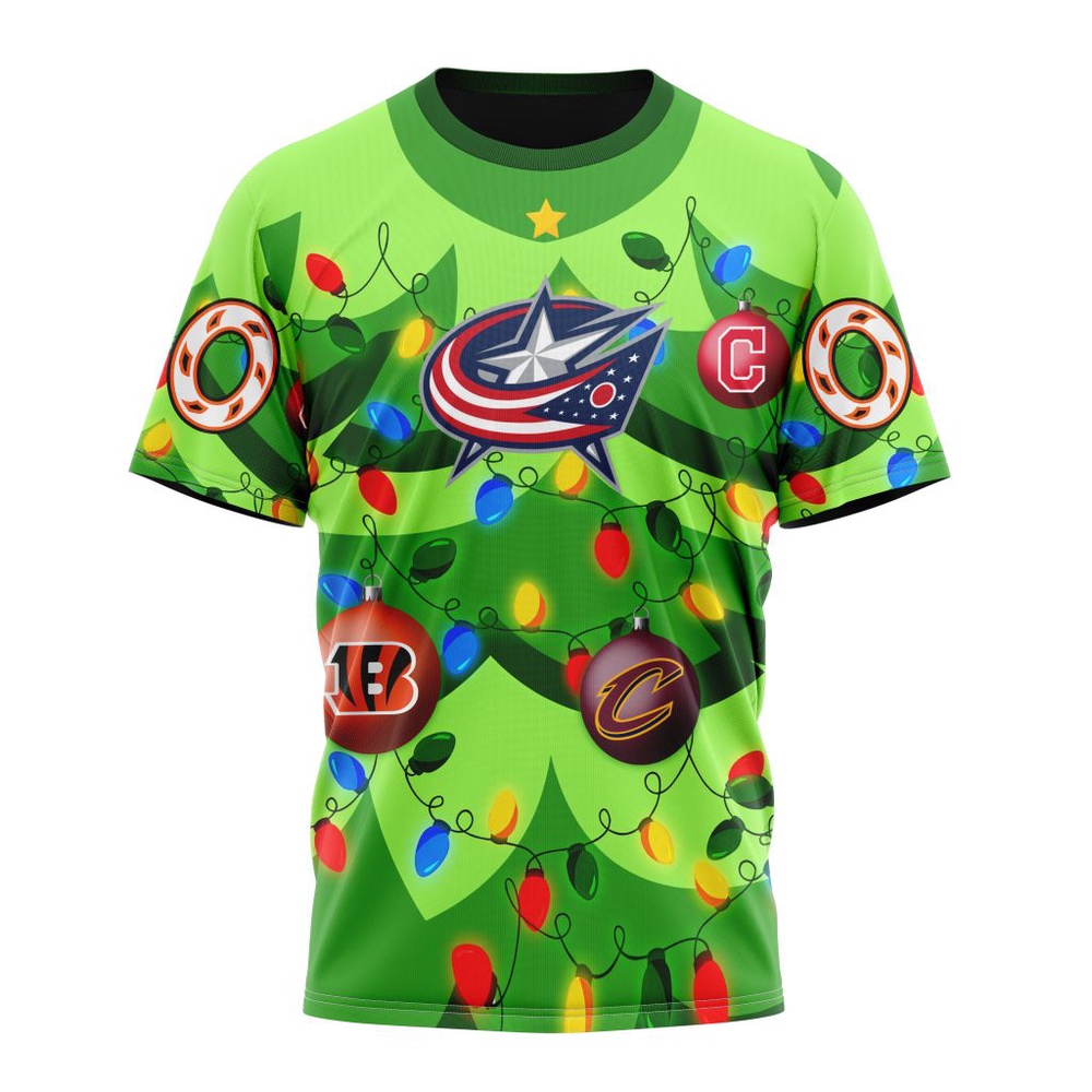 NHL Columbus Blue Jackets Specialized Christmass Tree Color And City's Sport Teams Hoodie, T Shirt, NHL 3D Game Day Tee NHL Columbus Blue Jackets Specialized Christmass Tree Color And City's Sport Teams Hoodie, T Shirt, NHL 3D Game Day Tee