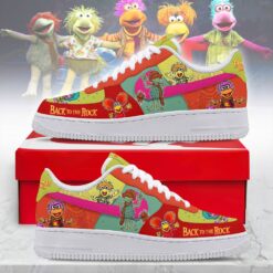 Fraggle Rock Back To The Rock Custom Air Force 1 Shoes, Colorful Cartoon Graphic Low Top Sneakers, Music Artist AF1 Shoes Fraggle Rock Back TO The Rock Custom Air Force 1 Shoes Colorful Cartoon Graphic Low Top Sneakers