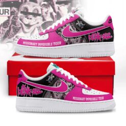 Blink 182 Missionary Impossible Tour Custom Air Force 1 Shoes, Pink Punk Rock Graphic Sneakers, Music Artist AF1 Shoes Blink 182 Missionary Impossible Tour Custom Air Force 1 Shoes Pink Punk Rock Graphic Sneakers