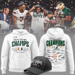 Miami Hurricanes College Football Playoff 2026 Fiesta Bowl Champions Locker Room Signature Hoodie, Hot 3D Shirt Trend Miami Hurricanes College Football Playoff 2026 Fiesta Bowl Champions Locker Room Signature Hoodie