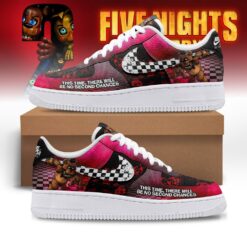 Five Nights at Freddy's FNAF Freddy Fazbear Horror Game Graphic Air Force 1 Shoes Sneakers, Music Artist AF1 Shoes Five Nights AT Freddy S Fnaf Freddy Fazbear Horror Game Graphic Air Force 1 Shoes Sneakers