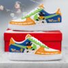 Billie Eilish Hit Me Hard And Soft Blue & Orange Pop Music Graphic Custom Air Force 1 Shoes, Music Artist AF1 Shoes Billie Eilish Hit ME Hard And Soft Blue Orange Pop Music Graphic Custom Air Force 1 Shoes