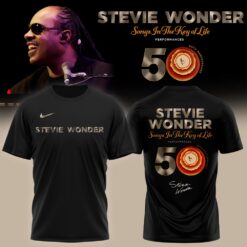 Stevie Wonder Songs in the Key of Life Performances 50th Anniversary Signed Limited Edition 3D Shirt, Popular 3D Music Tee Stevie Wonder Songs IN The Key OF Life Performances 50th Anniversary Signed Limited Edition 3D Shirt