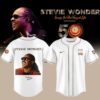 Stevie Wonder Songs in the Key of Life Performances 50th Anniversary Graphic White Baseball Jersey, Concert Baseball Jersey Stevie Wonder Songs IN The Key OF Life Performances 50th Anniversary Graphic White Baseball Jersey