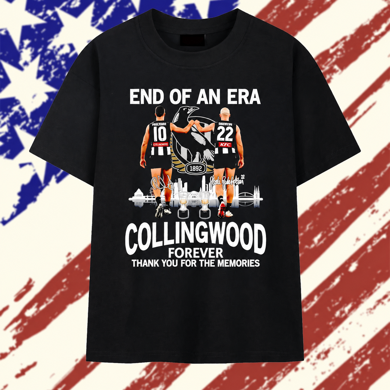 Scott Pendlebury and Steele Sidebottom Collingwood Forever End of an Era Signature T Shirt, Stylish 2D Graphic Shirt Scott Pendlebury and Steele Sidebottom Collingwood Forever End of an Era Signature T Shirt, Stylish 2D Graphic Shirt
