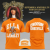 Ella Langley x Tennessee Volunteers Choosin Knoxville The Dandelion Tour 2026 Orange T Shirt, Popular 3D Music Tee Ella Langley X Tennessee Volunteers Choosin Knoxville The Dandelion Tour 2026 Orange T Shirt