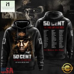 50 Cent The Final Lap Tour 3D Hoodie, Popular 3D Music Tee 50 Cent The Final Lap Tour 3D Hoodie