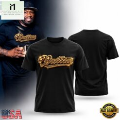 50 Cent Vuitton 3D Gold Graphic T Shirt, Popular 3D Music Tee 50 Cent Vuitton 3D Gold Graphic T Shirt