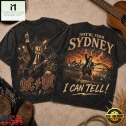 ACDC Angus Young Lightning Stage Vintage Black 3D Shirt, Popular 3D Music Tee Acdc Angus Young Lightning Stage Vintage Black 3D Shirt