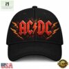 ACDC Classic Red Fiery Logo Black Rock Snapback Classic Cap