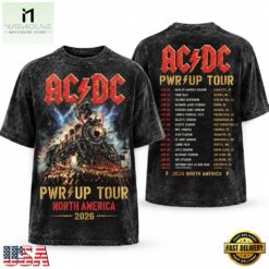 ACDC Heavy Metal Express Power Up Tour 2026 Vintage Graphic T Shirt, Popular 3D Music Tee Acdc Heavy Metal Express Power UP Tour 2026 Vintage Graphic T Shirt