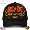ACDC Power Up Tour 2026 Red Lightning Graphic Black Classic Cap