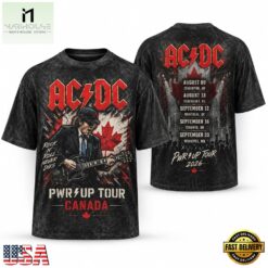 ACDC PWR UP Tour Canada 2026 Rock N Roll Never Dies Vintage T Shirt, Popular 3D Music Tee Acdc Pwr UP Tour Canada 2026 Rock N Roll Never Dies Vintage T Shirt