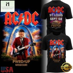 ACDC PWR UP Tour St. Louis 2026 T Shirt, Popular 3D Music Tee Acdc Pwr UP Tour ST Louis 2026 T Shirt