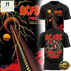 ACDC Rogers Stadium Toronto 2026 PWR UP Tour Exclusive T Shirt, Popular 3D Music Tee Acdc Rogers Stadium Toronto 2026 Pwr UP Tour Exclusive T Shirt