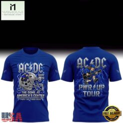 ACDC x St. Louis Battlehawks The Dome At America’s Center Power Up Tour 2026 T Shirt, Hot 3D Shirt Trend Acdc X ST Louis Battlehawks The Dome AT America S Center Power UP Tour 2026 T Shirt
