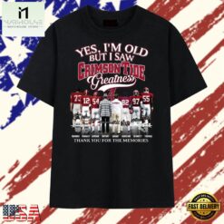 Alabama Crimson Tide Greatness Legends Signatures Vintage Football T Shirt, Stylish 2D Graphic Shirt Alabama Crimson Tide Greatness Legends Signatures Vintage Football T Shirt