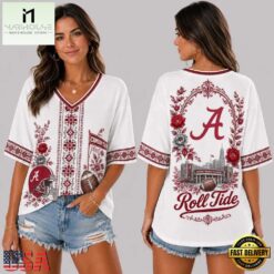 Alabama Crimson Tide NCAA Collegiate Pride Collection V Neck T Shirt, NCAA College V Neck Tee Alabama Crimson Tide Ncaa Collegiate Pride Collection V Neck T Shirt