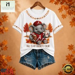 Alabama Crimson Tide NCAA Fall Is My Favorite Color Football Unisex 3D Shirt, NCAA College 3D Shirt Alabama Crimson Tide Ncaa Fall IS MY Favorite Color Football Unisex 3D Shirt