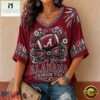Alabama Crimson Tide NCAA Vintage Floral Bow V Neck T Shirt, NCAA College V Neck Tee 3 Alabama Crimson Tide NCAA Vintage Floral Bow V Neck T Shirt, NCAA College V Neck Tee Alabama Crimson Tide Ncaa Vintage Floral Bow V Neck T Shirt
