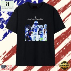 Amon Ra St. Brown Road to the Super Bowl Detroit Lions T Shirt, Stylish 2D Graphic Shirt Amon RA ST Brown Road TO The Super Bowl Detroit Lions T Shirt