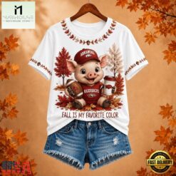 Arkansas Razorbacks NCAA Fall Is My Favorite Color Football Unisex 3D Shirt, NCAA College 3D Shirt Arkansas Razorbacks Ncaa Fall IS MY Favorite Color Football Unisex 3D Shirt