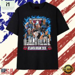 Atlanta Dream 2026 Roster Basketball Team Players Graphic T Shirt, Stylish 2D Graphic Shirt Atlanta Dream 2026 Roster Basketball Team Players Graphic T Shirt