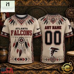 Atlanta Falcons 2026 NFL Native American Heritage 3D Shirt, NFL Sporty Shirt Atlanta Falcons 2026 Nfl Native American Heritage 3D Shirt