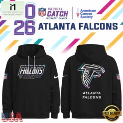 Atlanta Falcons NFL Crucial Catch 2026 Limited Edition Black Hoodie Shirt, NFL Sporty Shirt Atlanta Falcons Nfl Crucial Catch 2026 Limited Edition Black Hoodie Shirt
