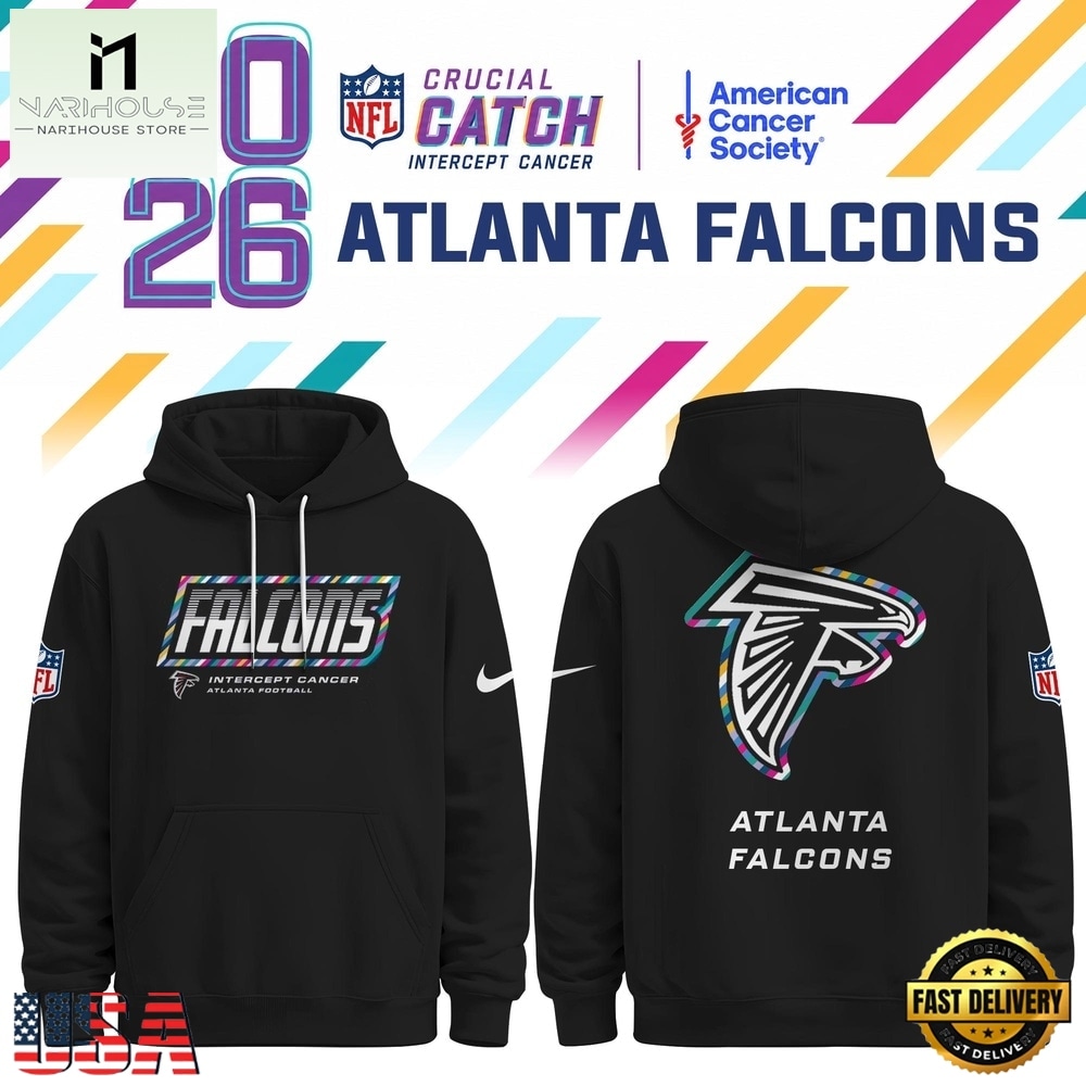 Atlanta Falcons NFL Crucial Catch 2026 Limited Edition Black Hoodie Shirt, NFL Sporty Shirt Atlanta Falcons NFL Crucial Catch 2026 Limited Edition Black Hoodie Shirt, NFL Sporty Shirt