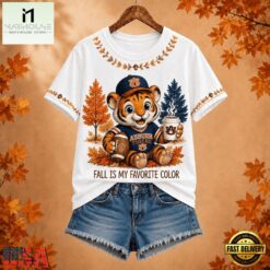 Auburn Tigers NCAA Fall Is My Favorite Color Football Unisex 3D Shirt, NCAA College 3D Shirt Auburn Tigers Ncaa Fall IS MY Favorite Color Football Unisex 3D Shirt
