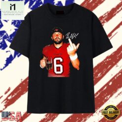 Baker Mayfield Tampa Bay Buccaneers 6 Signature T Shirt, Stylish 2D Graphic Shirt Baker Mayfield Tampa Bay Buccaneers 6 Signature T Shirt