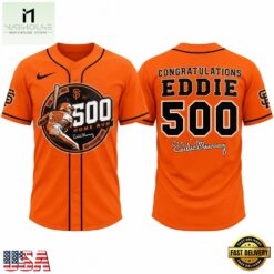 Baltimore Orioles Eddie Murray 500 Home Run Anniversary 2026 Orange Baseball Jersey, Stylish Baseball Jersey Baltimore Orioles Eddie Murray 500 Home Run Anniversary 2026 Orange Baseball Jersey
