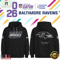 Baltimore Ravens NFL Crucial Catch 2026 Limited Edition Black Hoodie Shirt, NFL Sporty Shirt Baltimore Ravens Nfl Crucial Catch 2026 Limited Edition Black Hoodie Shirt