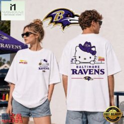 Baltimore Ravens NFL Kitty Burger Game Day Unisex 3D Shirt, NFL Sporty Shirt Baltimore Ravens Nfl Kitty Burger Game Day Unisex 3D Shirt