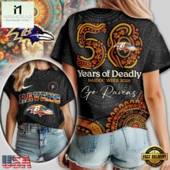 Baltimore Ravens NFL Naidoc Week 2026 Unisex 3D Shirt, NFL Sporty Shirt Baltimore Ravens Nfl Naidoc Week 2026 Unisex 3D Shirt