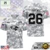 Baltimore Ravens NFL Salute to Service Custom Name & Number Camo 3D Shirt, NFL Sporty Shirt Baltimore Ravens Nfl Salute TO Service Custom Name Number Camo 3D Shirt