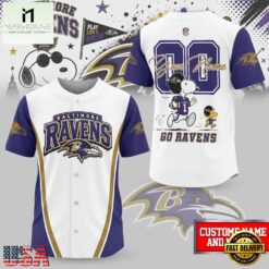 Baltimore Ravens NFL Snoopy Ultimate Game Day Personalized Jersey Shirt, NFL Game Day Jersey Baltimore Ravens Nfl Snoopy Ultimate Game Day Personalized Jersey Shirt