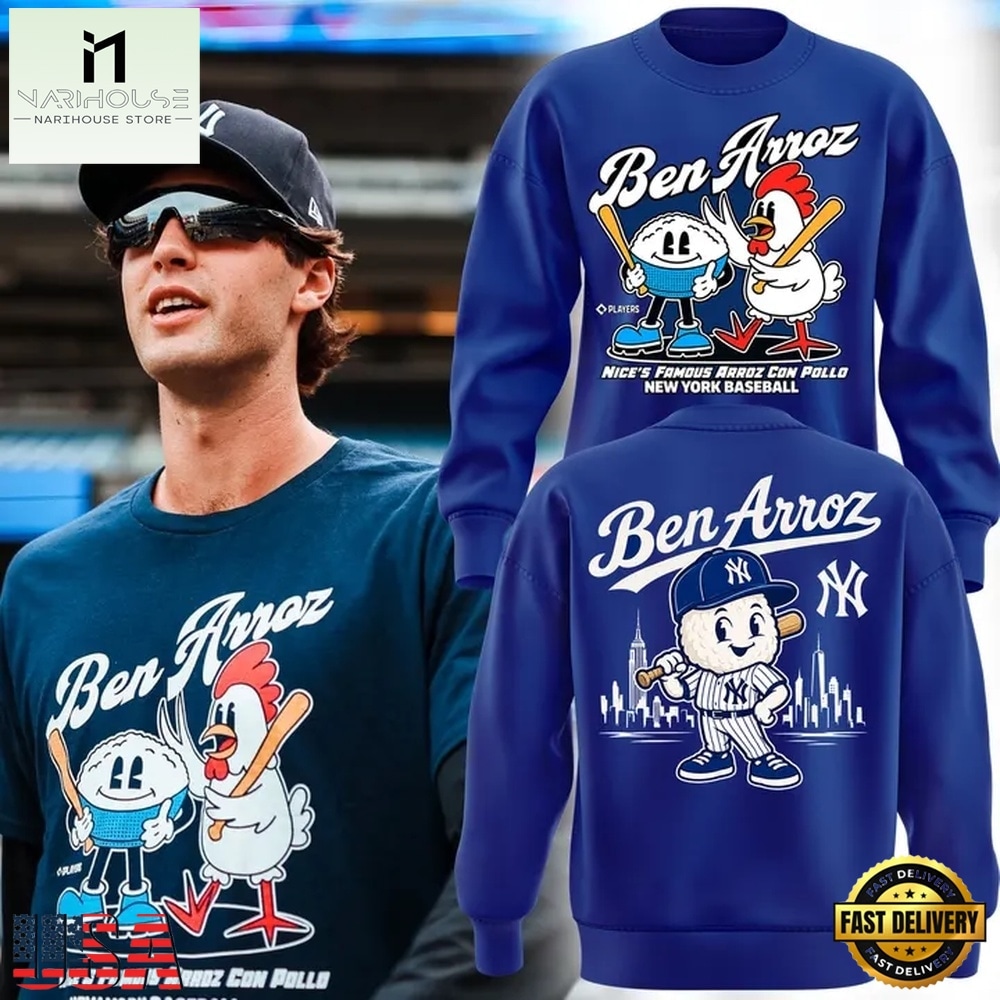 Ben Arroz Players Nice’s Famous Arroz Con Pollo New York Yankees Baseball Sweatshirt, Hot 3D Shirt Trend Ben Arroz Players Nice’s Famous Arroz Con Pollo New York Yankees Baseball Sweatshirt, Hot 3D Shirt Trend