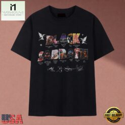 Black Sabbath Album Art Collage Signatures Heavy Metal T Shirt, Music Fan 2D Shirt Black Sabbath Album Art Collage Signatures Heavy Metal T Shirt