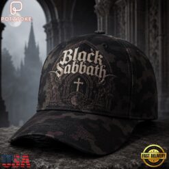 Black Sabbath Midnight Cathedral Camo Gothic Rock Classic Cap