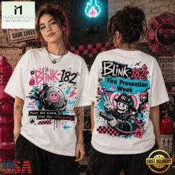 Blink 182 Fire Prevention Week Pop Punk 3D Shirt, Popular 3D Music Tee Blink 182 Fire Prevention Week Pop Punk 3D Shirt