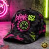 Blink 182 Neon Chaos Smiley Camo Pop Punk Classic Cap 2 Blink 182 Neon Chaos Smiley Camo Pop Punk Classic Cap