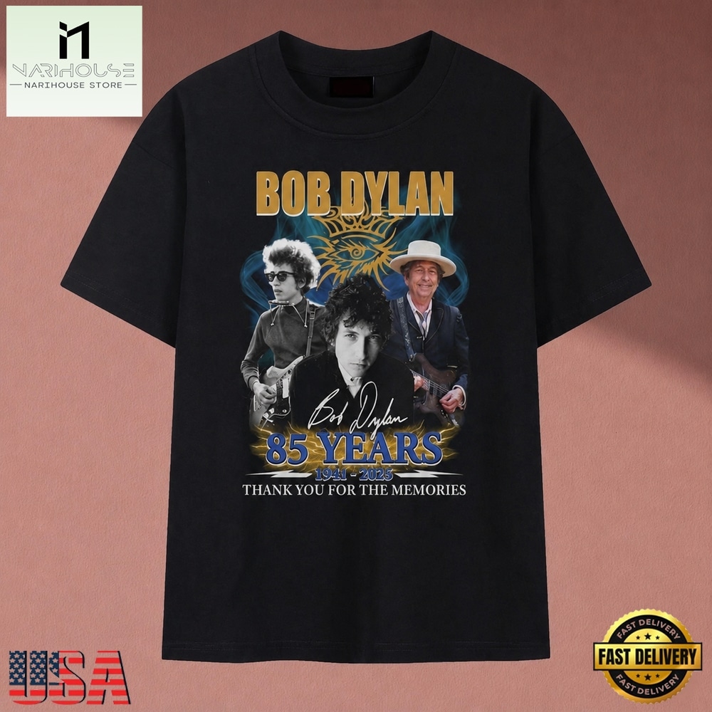 Bob Dylan 85 Years 1941 2026 Thank You For The Memories Vintage T Shirt, Music Fan 2D Shirt Bob Dylan 85 Years 1941 2026 Thank You For The Memories Vintage T Shirt, Music Fan 2D Shirt