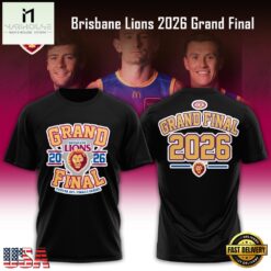 Brisbane Lions 2026 Grand Final Black T Shirt, Hot 3D Shirt Trend Brisbane Lions 2026 Grand Final Black T Shirt
