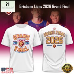 Brisbane Lions 2026 Grand Final White T Shirt, Hot 3D Shirt Trend Brisbane Lions 2026 Grand Final White T Shirt